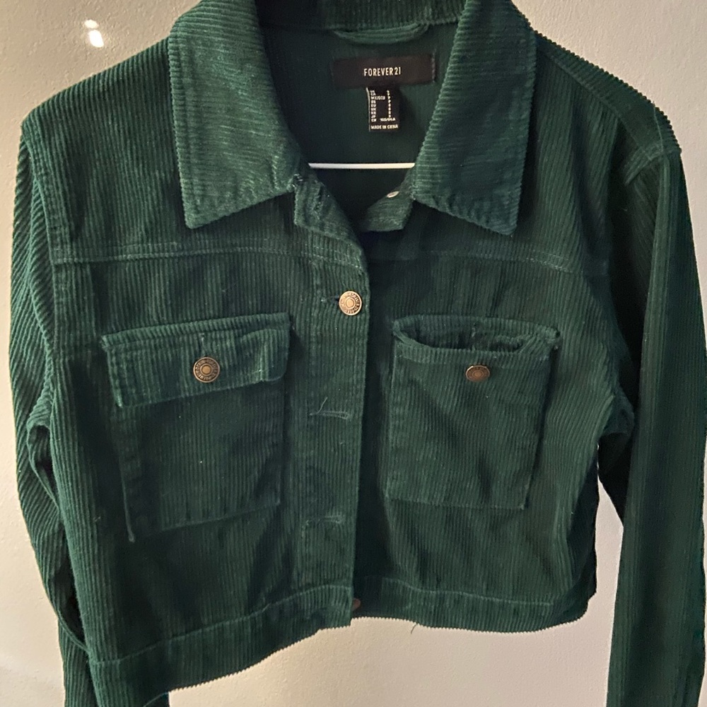 Dark green corduroy jacket
